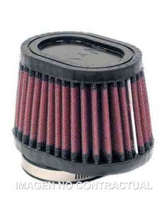 FILTRO AIRE K&N UNIVERSAL DE GOMA 2-1/8'FLG,4'X3' TPR/OV