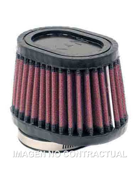 FILTRO AIRE K&N UNIVERSAL DE GOMA 2-1/8'FLG,4'X3' TPR/OV