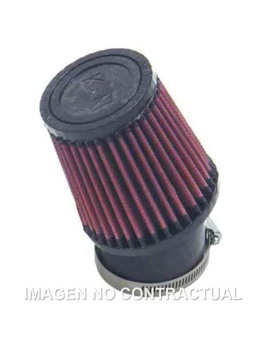 FILTRO POTENCIA K&N CONICO INCLINADO D. 62 MM