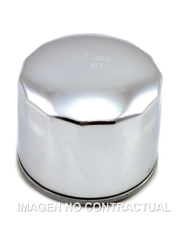 FILTRO ACEITE MEIWA HARLEY DAVIDSON (CROMADO)