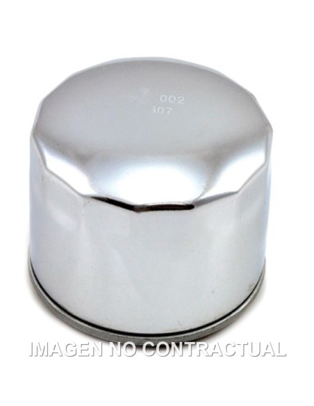 FILTRO ACEITE MEIWA HARLEY DAVIDSON (CROMADO)