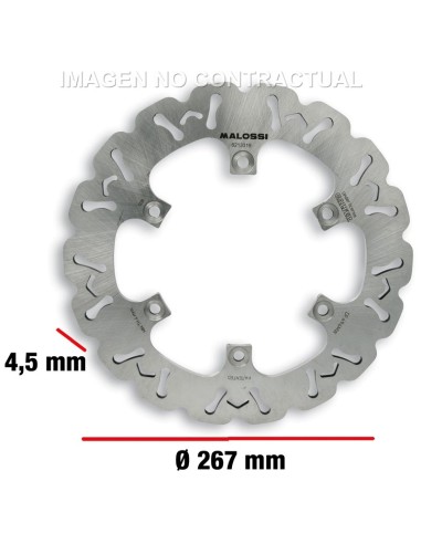 DISCO FRENO TRASERO MALOSSI WHOOP DISC YAMAHA T-MAX 500