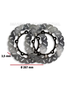 JUEGO DISCOS DE FRENO WHOPP  YAMAHA T-MAX 500