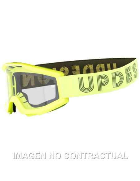 GAFAS UP DESIGN DYNAMITE GOGGLE NEON YELOW CLEAR LENS