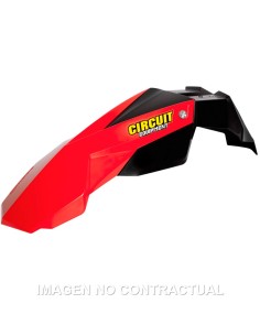 GUARDABARROS DELANTERO CIRCUIT STEALTH ROJO FLUO