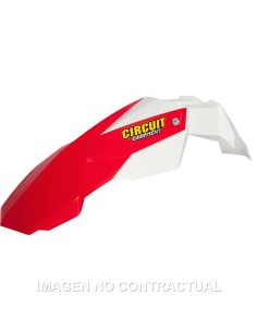 GUARDABARROS DELANTERO CIRCUIT STEALTH BLANCO/ROJO H.