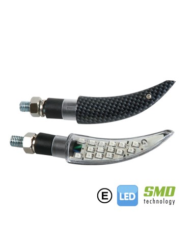 KATANA, INTERMITENTES CON LED - 12V LED - CARBON