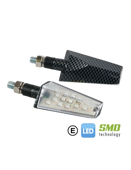 DUKE, INTERMITENTES CON LED - 12V LED - CARBON