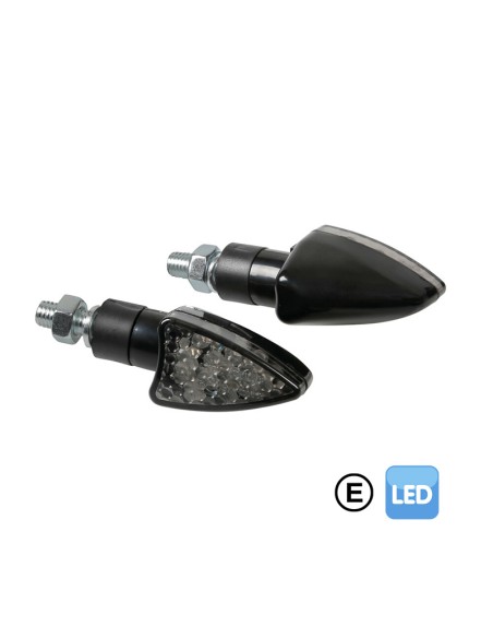 ARROW-2, INTERMITENTES CON LED - 12V LED - NEGRO