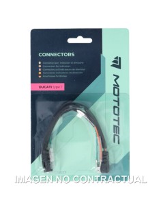 PAR DE CONECTORES MOTOTEC PARA INTERMITENTES DUCATI (TIPO 1)