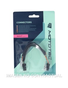 PAR DE CONECTORES MOTOTEC PARA INTERMITENTES DUCATI (TIPO 2)