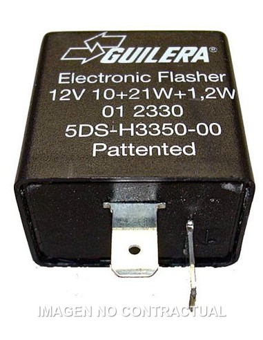 INTERMITENCIA CC 12V 10+21+1,2W 2 TERMINALES CON SOPORTE