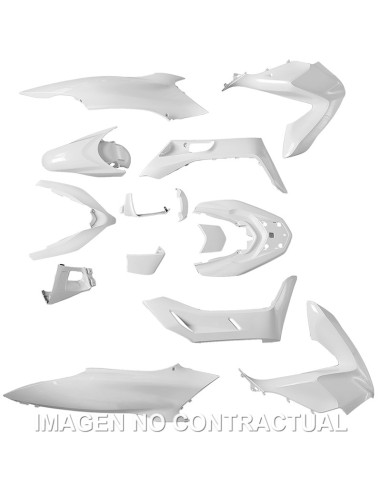 KIT PLASTICOS HERT HONDA PCX 125 15 PZAS BLANCO FRIO PERLADO