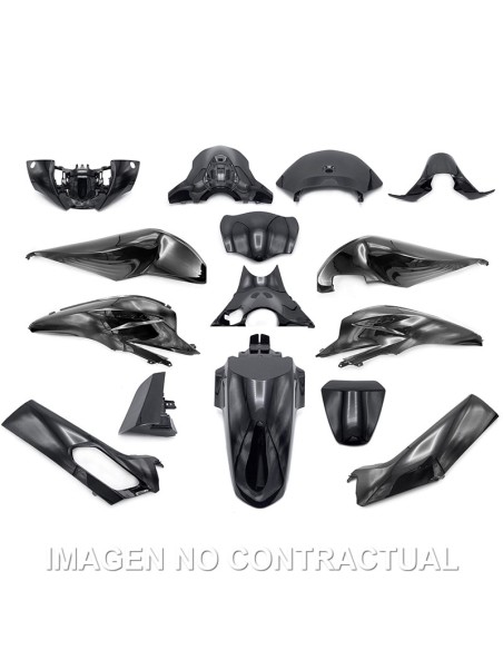 KIT PLASTICOS HERT HONDA PCX 125 15 PZAS NEGRO NIGHTSTAR PERLADO