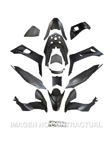KIT PLASTICOS HERT HONDA PCX 125 14 PIEZAS NEGRO