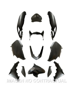 KIT PLASTICOS HERT YAMAHA N-MAX 125 11 PZAS GRIS MATE METALIZADO