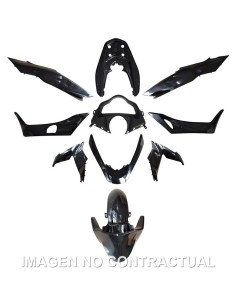 KIT PLASTICOS HERT HONDA PCX 125 NEGRO MATE