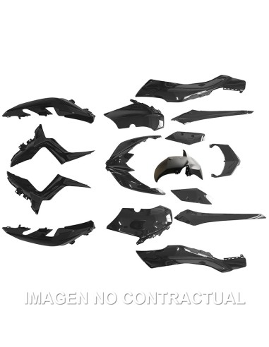 KIT PLASTICOS HERT YAMAHA X-MAX 125-300 15 PZAS NEGRO BRILLO