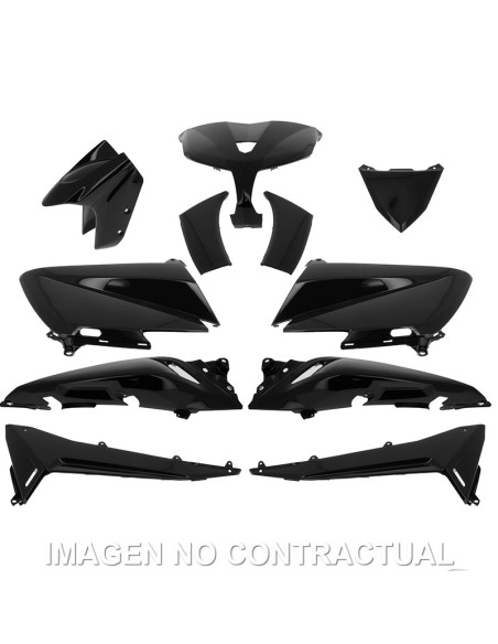 KIT PLASTICOS HERT YAMAHA T-MAX 530 NEGRO