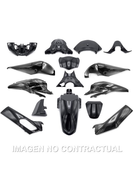 KIT PLASTICOS HERT HONDA PCX 125 NEGRO BRILLO