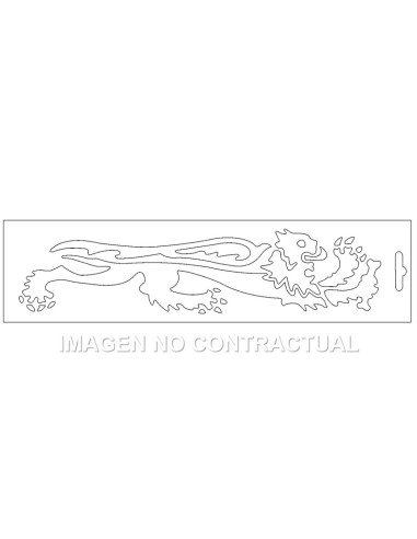 ADHESIVO LEON MALOSSI BLANCO DERECHO 16,6 CM