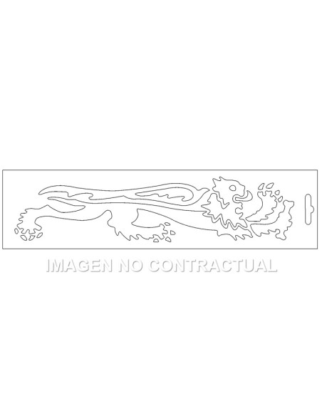 ADHESIVO LEON MALOSSI BLANCO DERECHO 16,6 CM