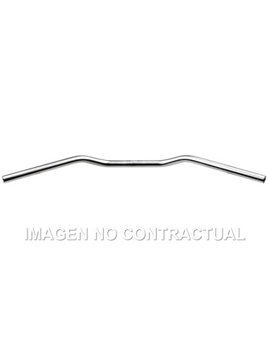 MANILLAR TRW ALUMINIO 22 MM SUPERBIKE PLATA MATE