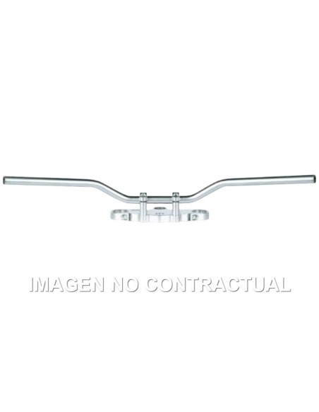 MANILLAR TRW ACERO 22 MM SUPERBIKE ELEGANCE PLATEADO