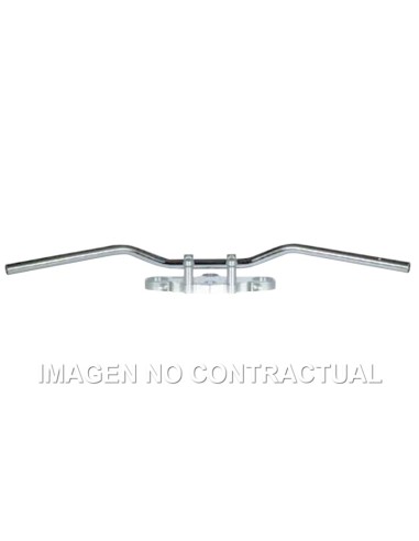 MANILLAR TRW ACERO 22 MM SUPERBIKE SPORTIVE PLATEADO
