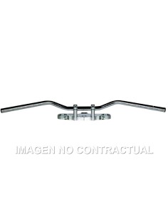 MANILLAR TRW ACERO 22 MM SUPERBIKE SPORTIVE CROMADO