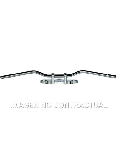 MANILLAR TRW ACERO 22 MM SUPERBIKE SPORTIVE CROMADO