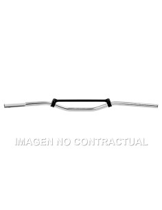 MANILLAR TRW ALUMINIO 22 MM OFF-ROAD PLATA LOW