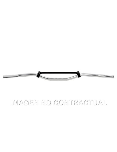 MANILLAR TRW ALUMINIO 22 MM OFF-ROAD PLATA LOW