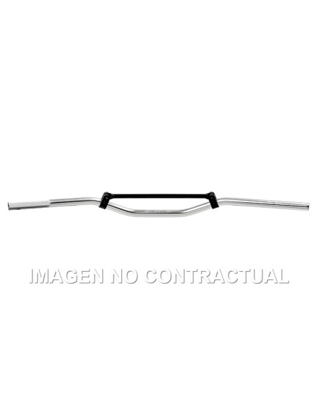 MANILLAR TRW ALUMINIO 22 MM OFF-ROAD PLATA LOW