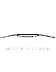 MANILLAR TRW ALUMINIO 22 MM OFF-ROAD PLATA MEDIUM