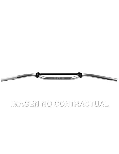 MANILLAR TRW ALUMINIO 22 MM OFF-ROAD PLATA MEDIUM
