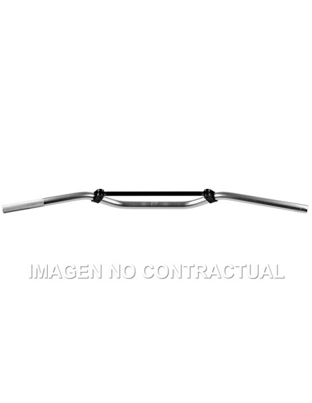MANILLAR TRW ALUMINIO 22 MM OFF-ROAD PLATA MEDIUM