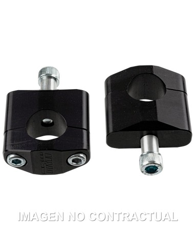 ADAPTADOR MANILLAR TRW ALUMINIO NEGRO ELEVACION 45 MM