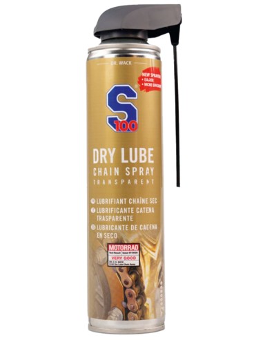 LUBRICANTE CADENA S100 DRY LUBE (400 ML) CON DOBLE DOSIFICAD