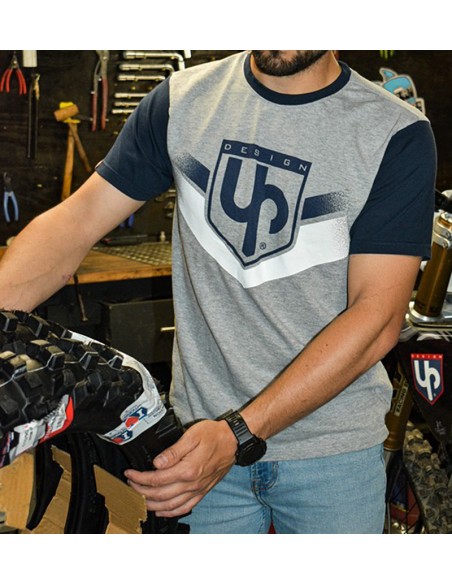 CAMISETA UP DESIGN SPEED GRIS TALLA L