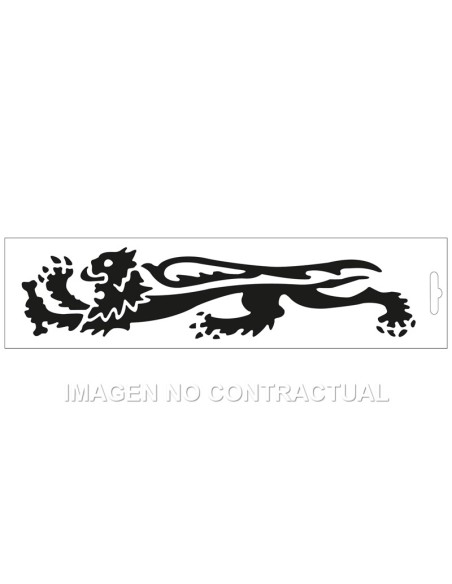 ADHESIVO LEON MALOSSI NEGRO LADO IZQUIERDO