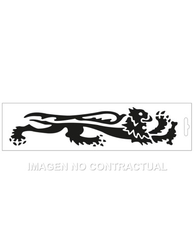 ADHESIVO LEON MALOSSI NEGRO DERECHO 24 CM