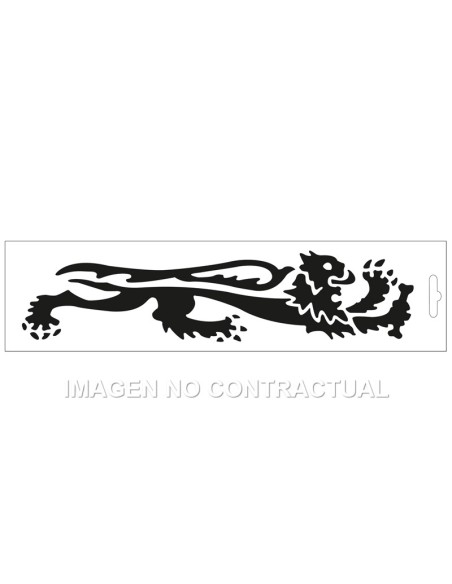 ADHESIVO LEON MALOSSI NEGRO DERECHO 24 CM