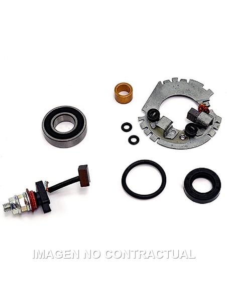 KIT REVISION MOTOR DE ARRANQUE CON PORTAESCOBILLAS - CON 2 E