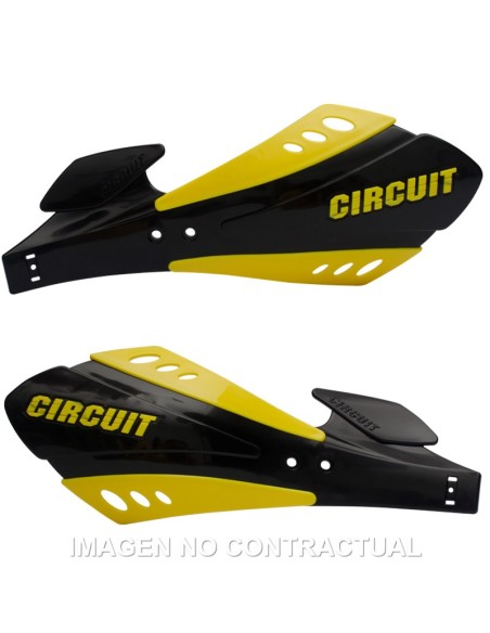 PARAMANOS CIRCUIT SX BICOMPONENTE NEGRO-AMARILLO