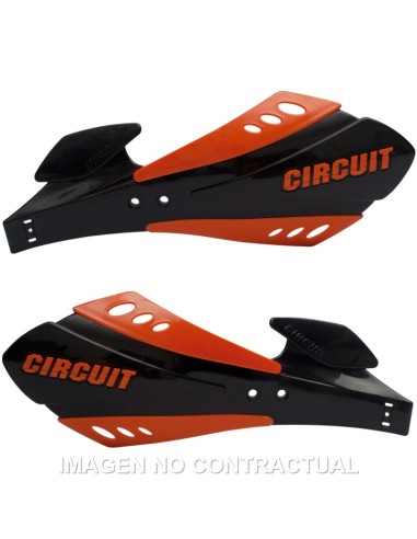 PARAMANOS CIRCUIT SX BICOMPONENTE NEGRO-NARANJA