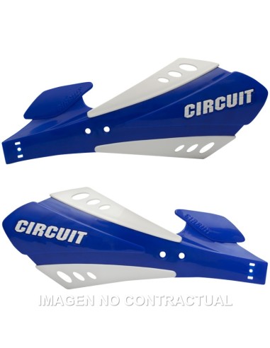 PARAMANOS CIRCUIT SX BICOMPONENTE BLANCO-AZUL