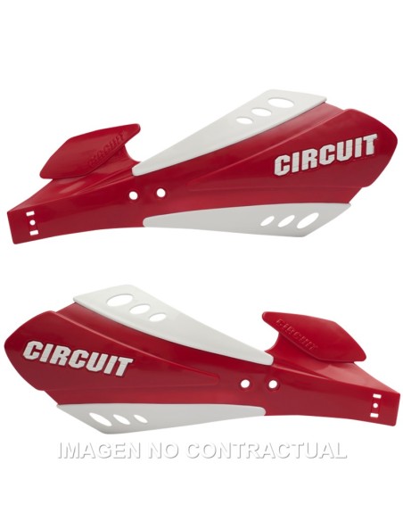 PARAMANOS CIRCUIT SX BICOMPONENTE BLANCO-ROJO