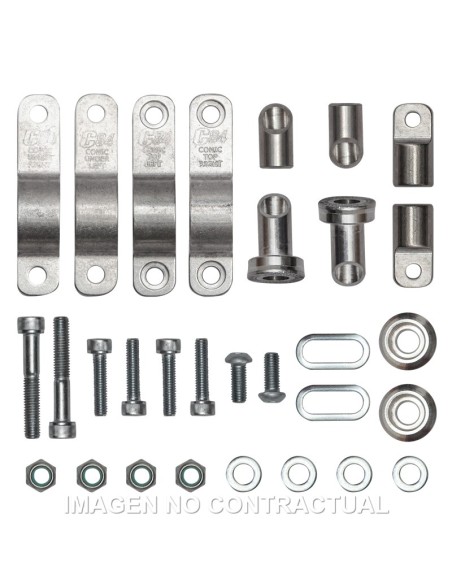 KIT MONTAJE PARAMANOS CIRCUIT P4 PARA MANILLARES DE ALUMINIO