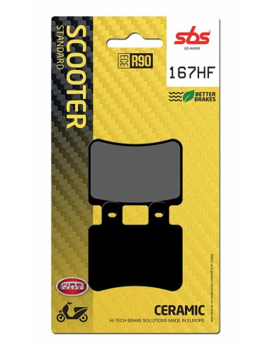 PASTILLA DE FRENO SBS P167-HF